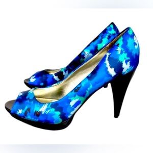 Style & Co Celine Cobalt Blue and Black High Heel Pumps